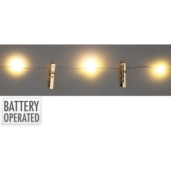 GUIRNALDA LED CON PINCITAS | KOOPMAN | 1 UNIDAD | 8721037247214