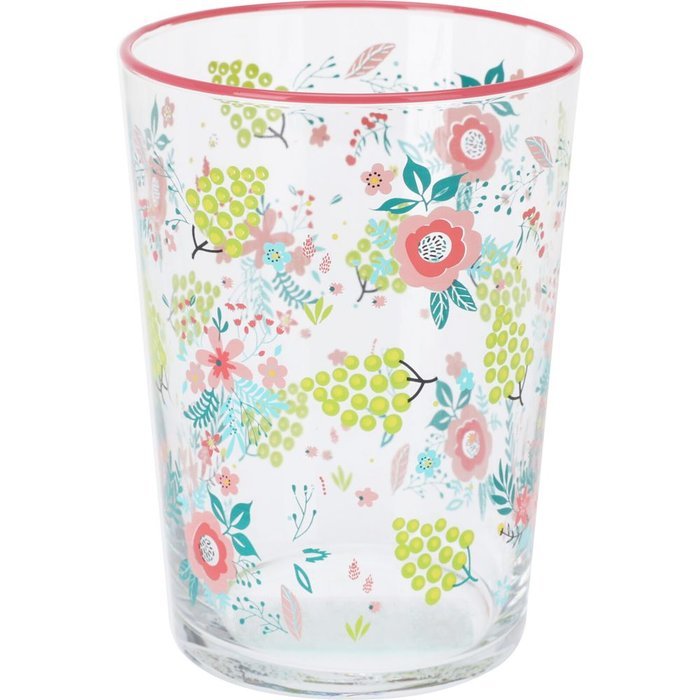SET 4 VASOS 510ML SWEET FLOWERS | KOOPMAN | ENVASE 4 UDS. UNIDAD | 8721037284851 Imagen principal del producto
