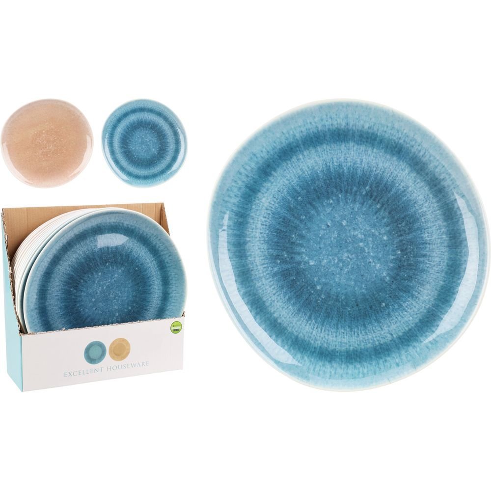 Expositor 12 Platos Melamina 26 cm Colores Surtidos Koopman
