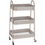 Carrito de estantes beige Koopman 3 capas