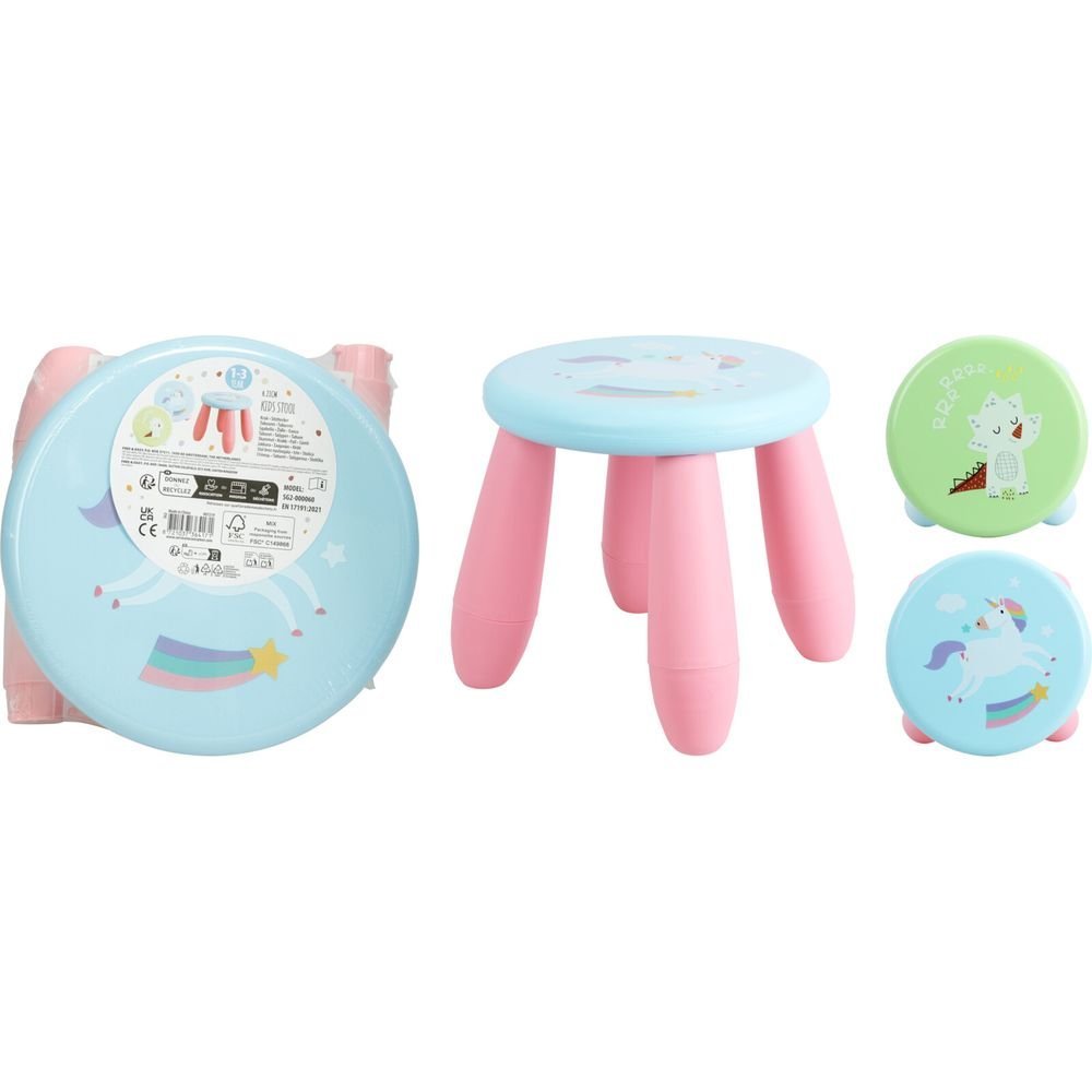 Taburete infantil surtidos Koopman con asiento de polipropileno Imagen principal del producto