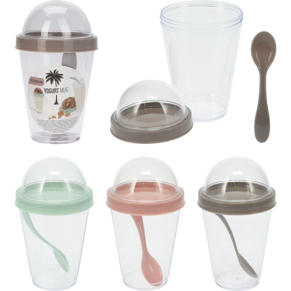 Recipiente con Doble Tapa y Cuchara Koopman