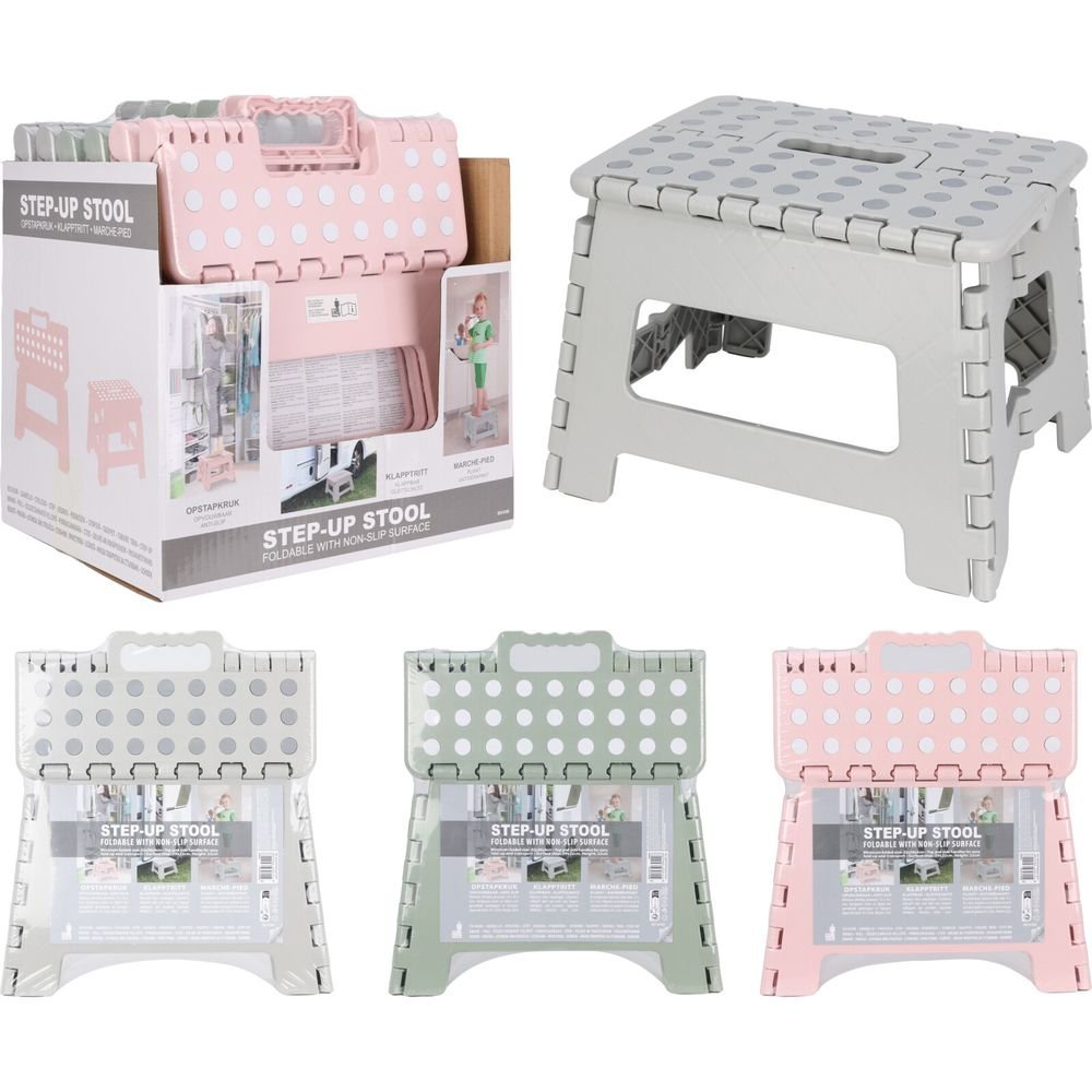 Banqueta Plegable Plástico Colores Surtidos Koopman Imagen principal del producto