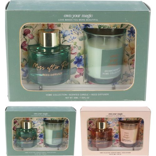 SET DE REGALO MIKADO Y VELA SURTIDOS CON CAJA REGALO | KOOPMAN | 1 UNIDAD | 8721037397902 Imagen principal del producto