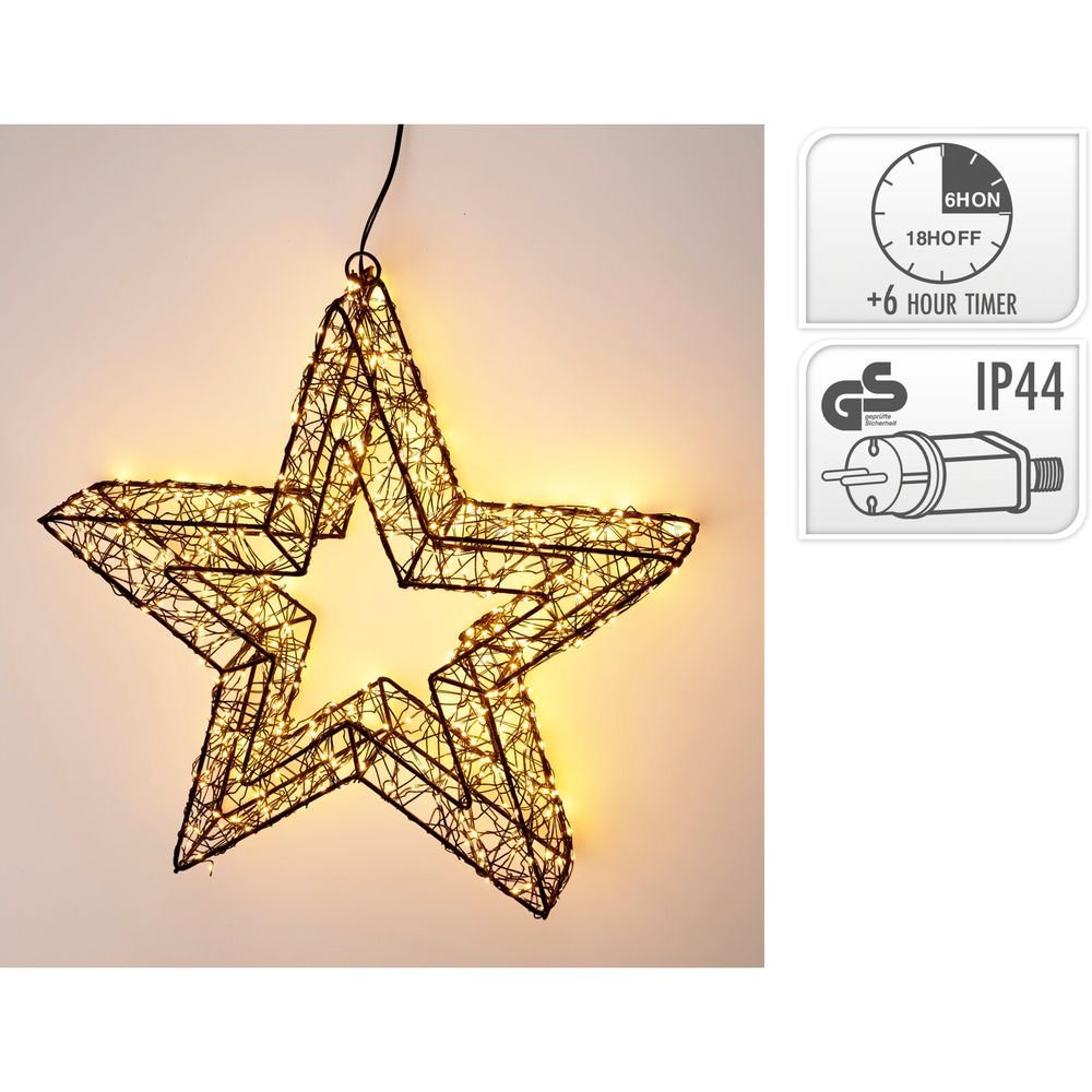 Estrella con LED 38cm Koopman Christmas