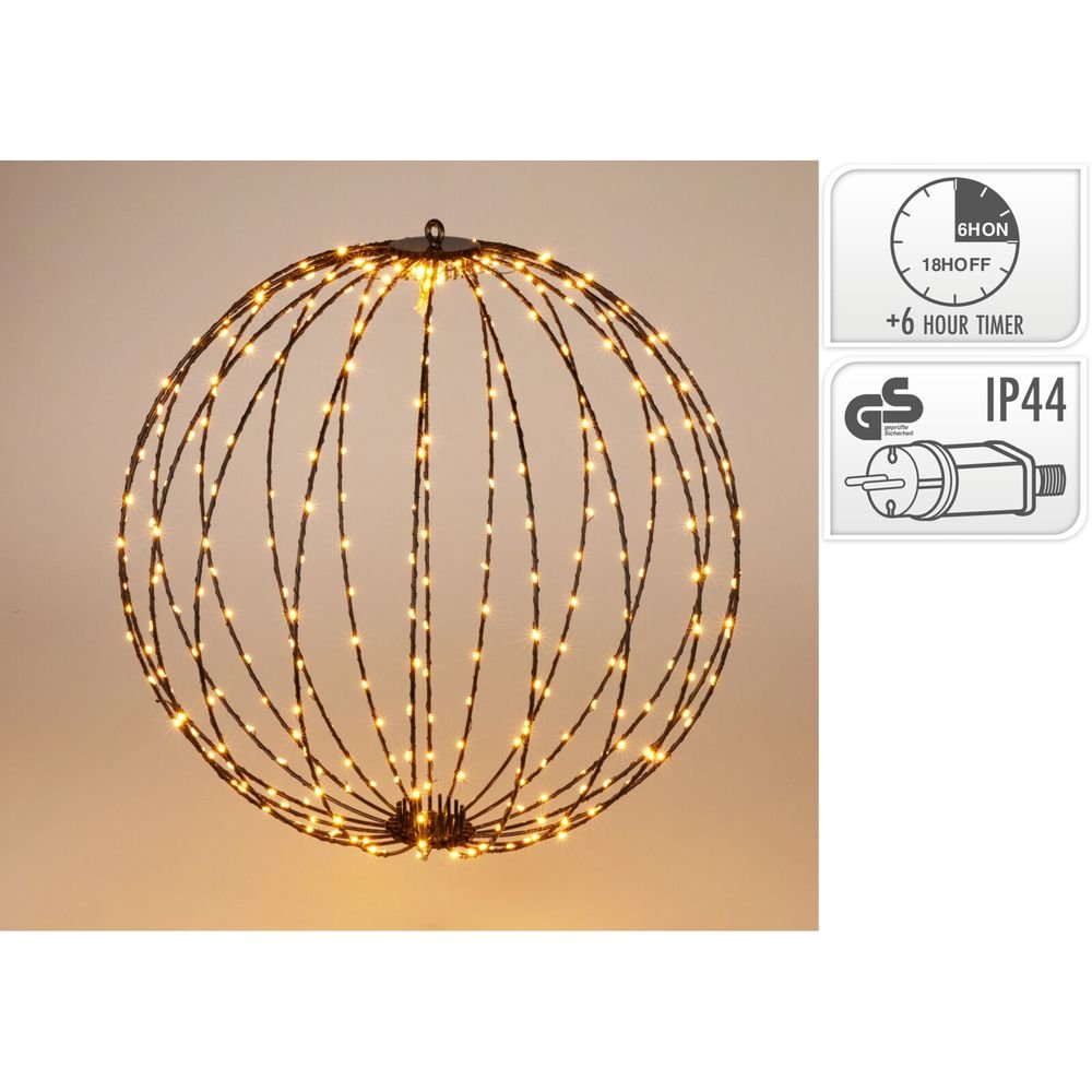 Lampara Techo Bola 40 cm LED Extra Blanco Calido Koopman Christmas Imagen principal del producto