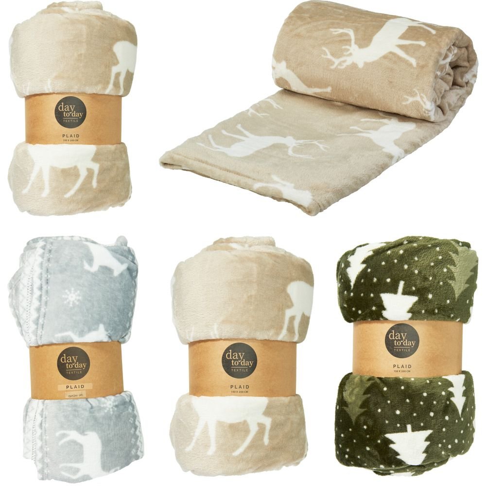 MANTA 200X150CM FRANELA SURTIDAS | KOOPMAN CHRISTMAS | 1 UNIDAD | 8721037560849 Imagen principal del producto