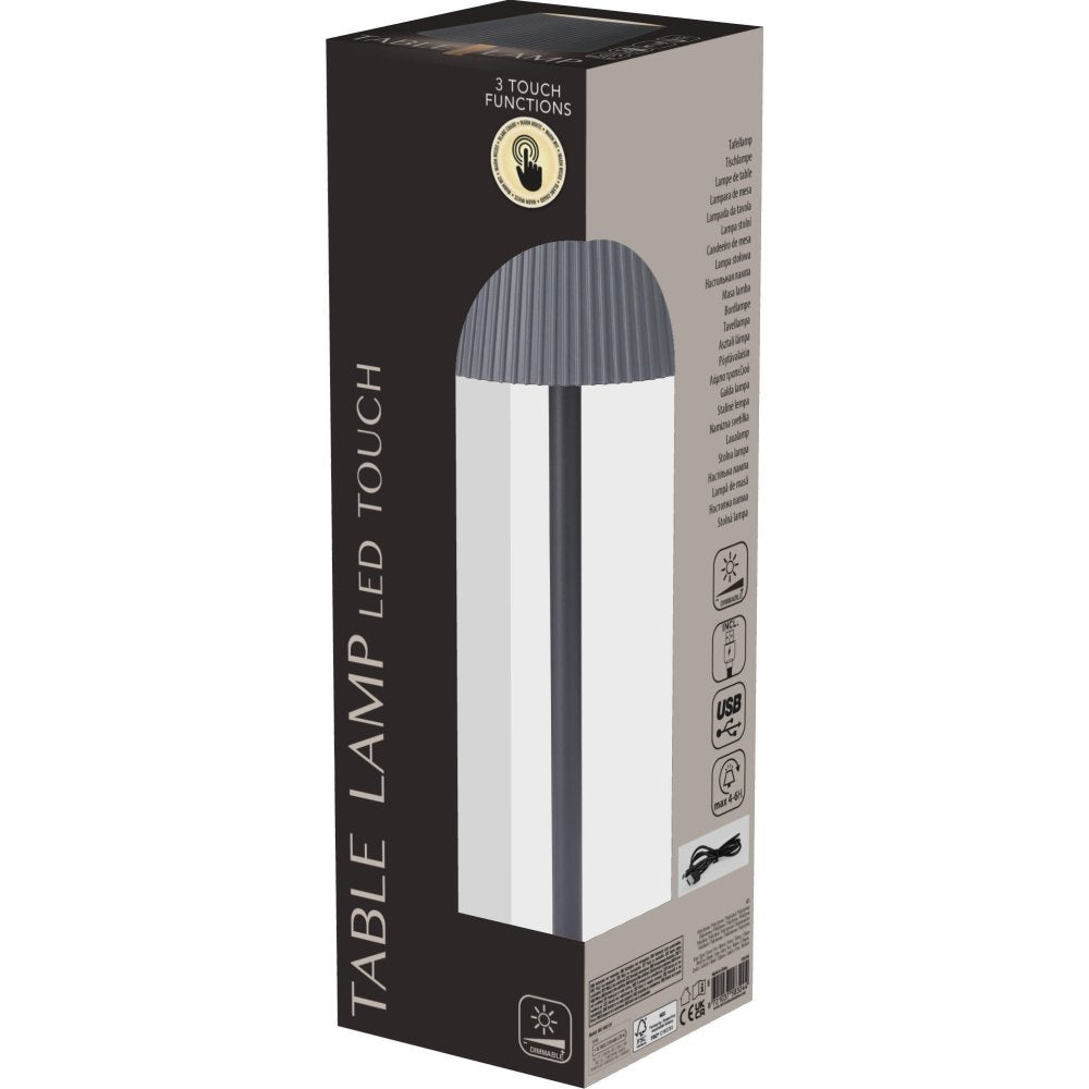 Lámpara USB Koopman gris 10x36 cm