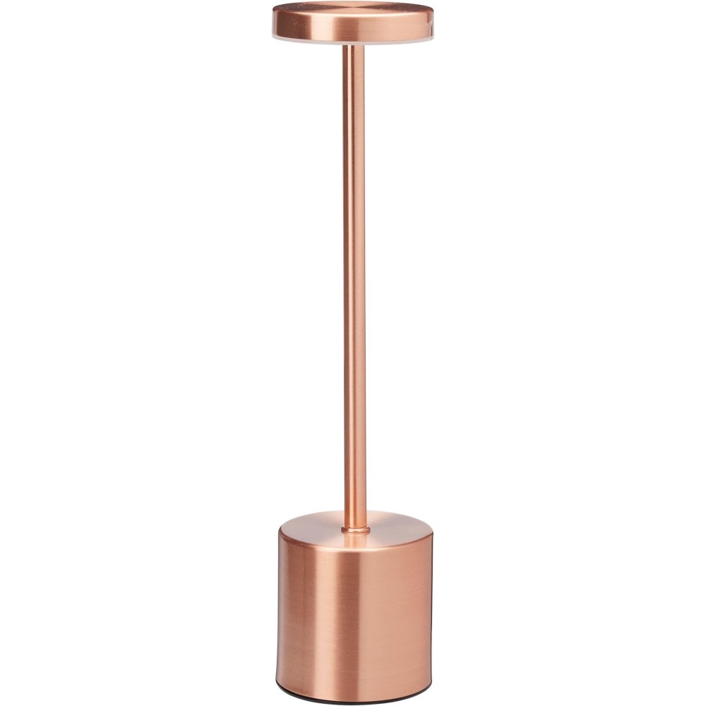 Lámpara de mesa Koopman 34 cm cobre LED regulable