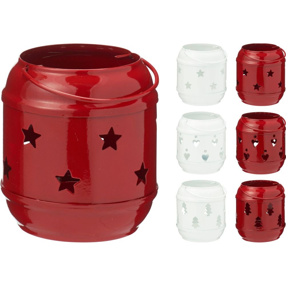 EXPOSITOR 12 FAROL PORTAVELAS 85MM SURTIDOS | KOOPMAN CHRISTMAS | ENVASE 12 UDS. UNIDAD | 8721037593403 Imagen principal del producto