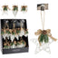 Expositor 24 Adornos Lazo 15 cm Blanco Surtidos Koopman Christmas
