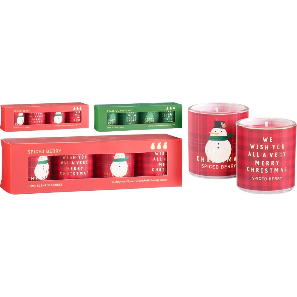 SET 4 VELAS AROMATICAS 52MM NAVIDAD SURTIDAS | KOOPMAN CHRISTMAS | 1 UNIDAD | 8721037641203 Imagen principal del producto