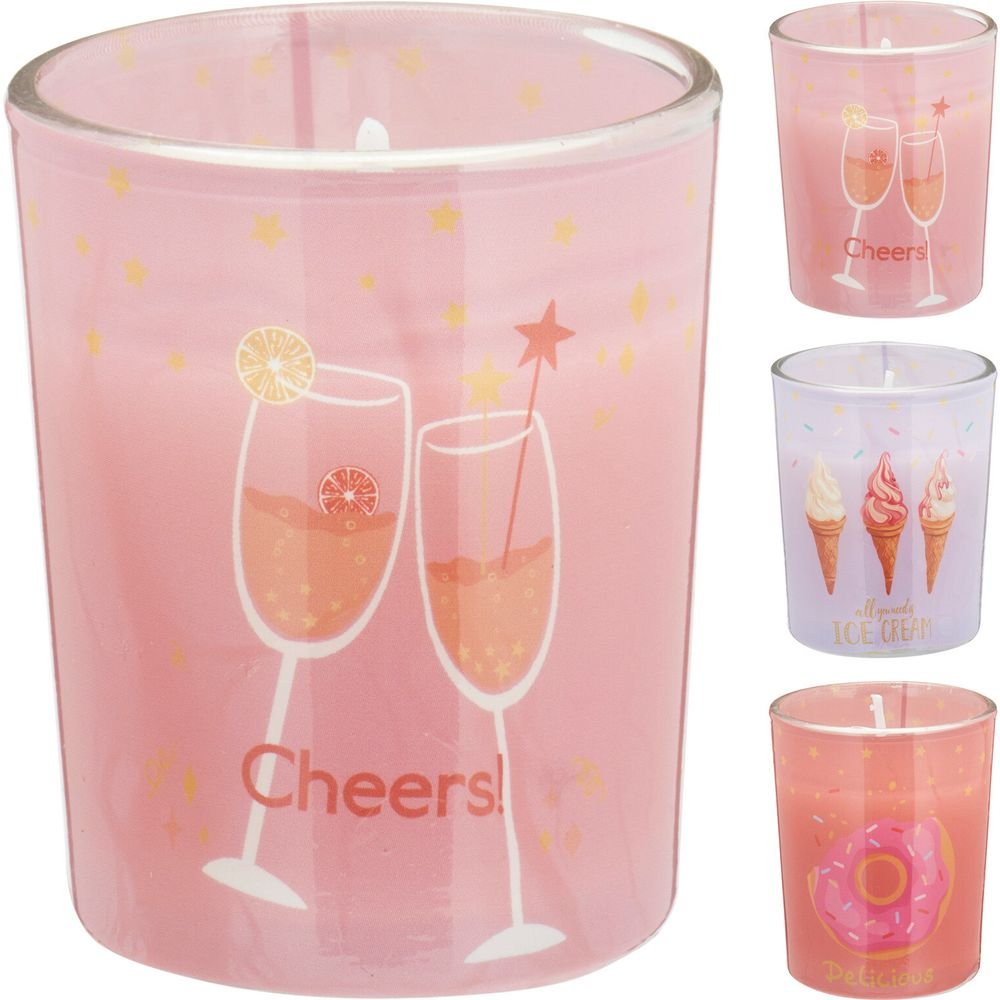 EXPOSITOR 12 VELAS EN VASO 55X65MM 3 MODELOS SURTIDOS | KOOPMAN | ENVASE 12 UDS. UNIDAD | 8721037648837 Imagen principal del producto