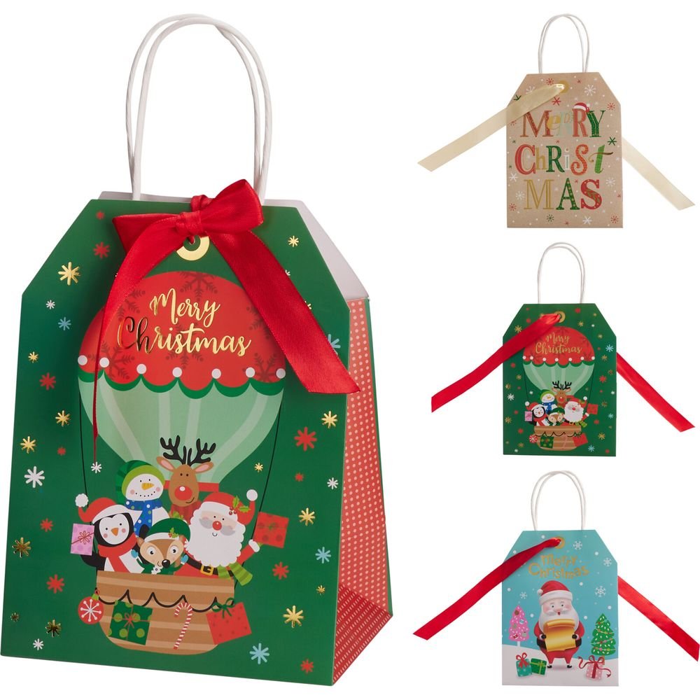 BOLSA DE REGALO PEQUEÑA NAVIDAD SURTIDAS | KOOPMAN CHRISTMAS | ENVASE 12 UDS. UNIDAD | 8721037660808 Imagen principal del producto