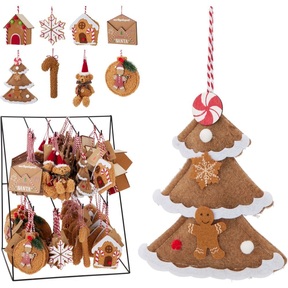 Expositor 84 Adornos Colgantes Navidad 8 Surtidos Koopman Christmas Imagen principal del producto