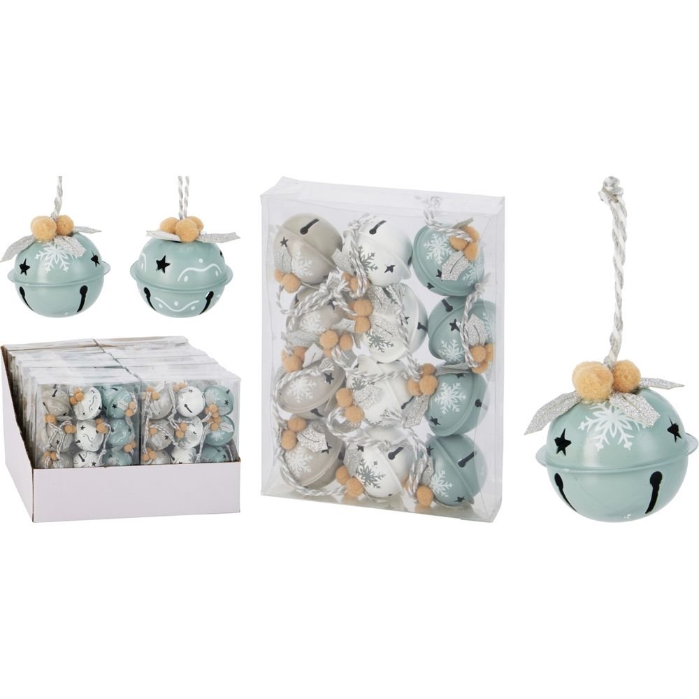SET 12 CASCABELES 4CM COLORES SURTIDOS | KOOPMAN CHRISTMAS | 1 UNIDAD | 8721037693714 Imagen principal del producto