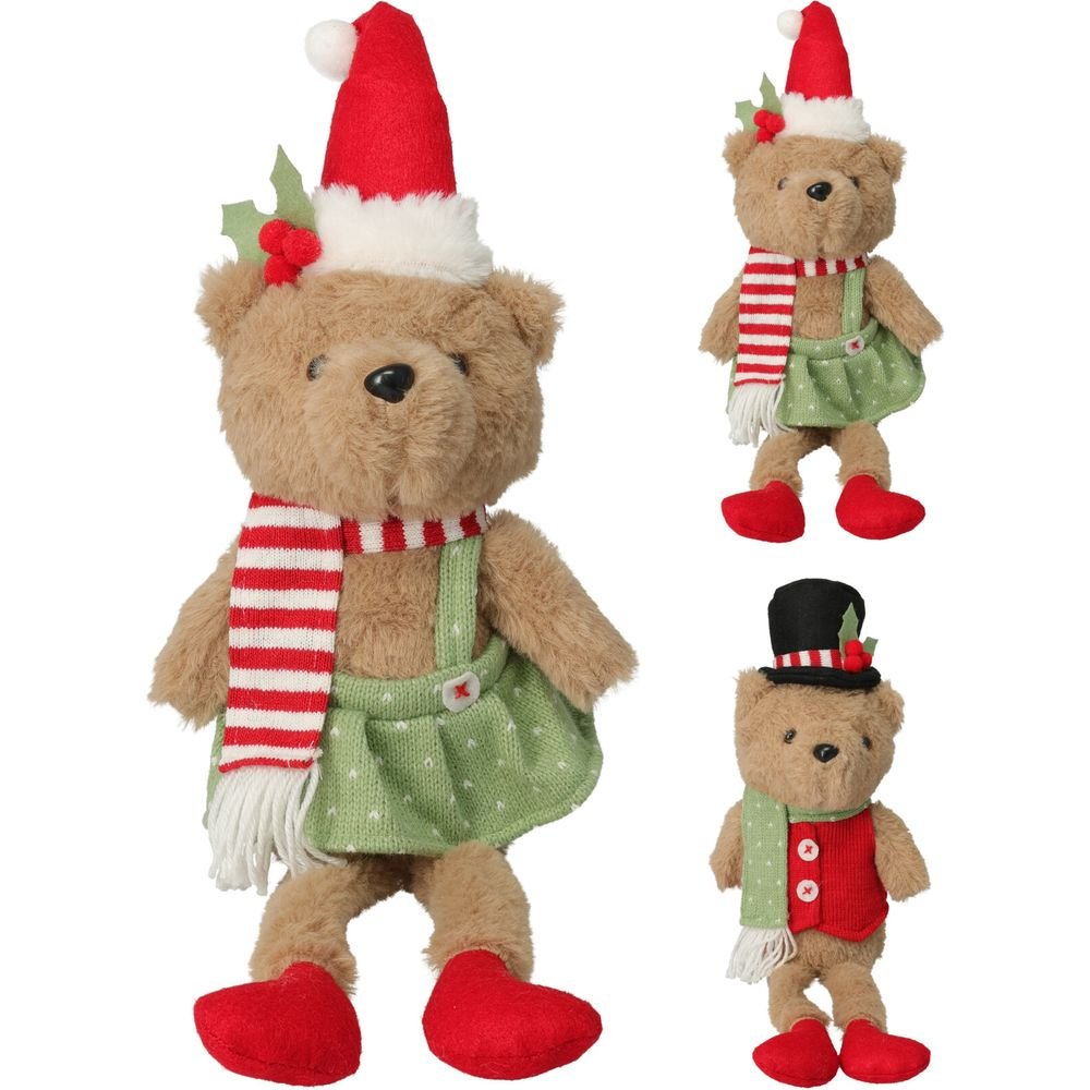 DECORACION OSO SENTADO 47CM SURTIDOS | KOOPMAN CHRISTMAS | 1 UNIDAD | 8721037716611