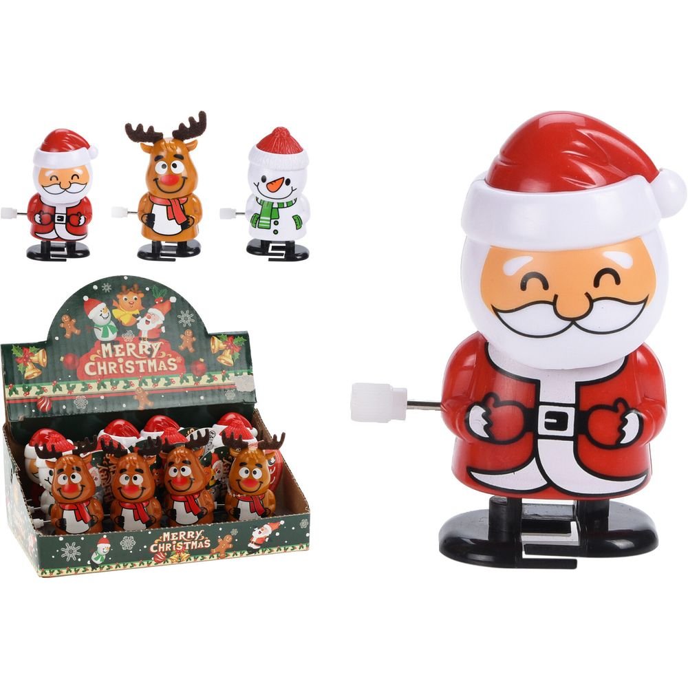 EXPOSITOR 12 FIGURAS A CUERDA DE 6CM 3 SURTIDOS | KOOPMAN CHRISTMAS | ENVASE 12 UDS. UNIDAD | 8721037749367 Imagen principal del producto