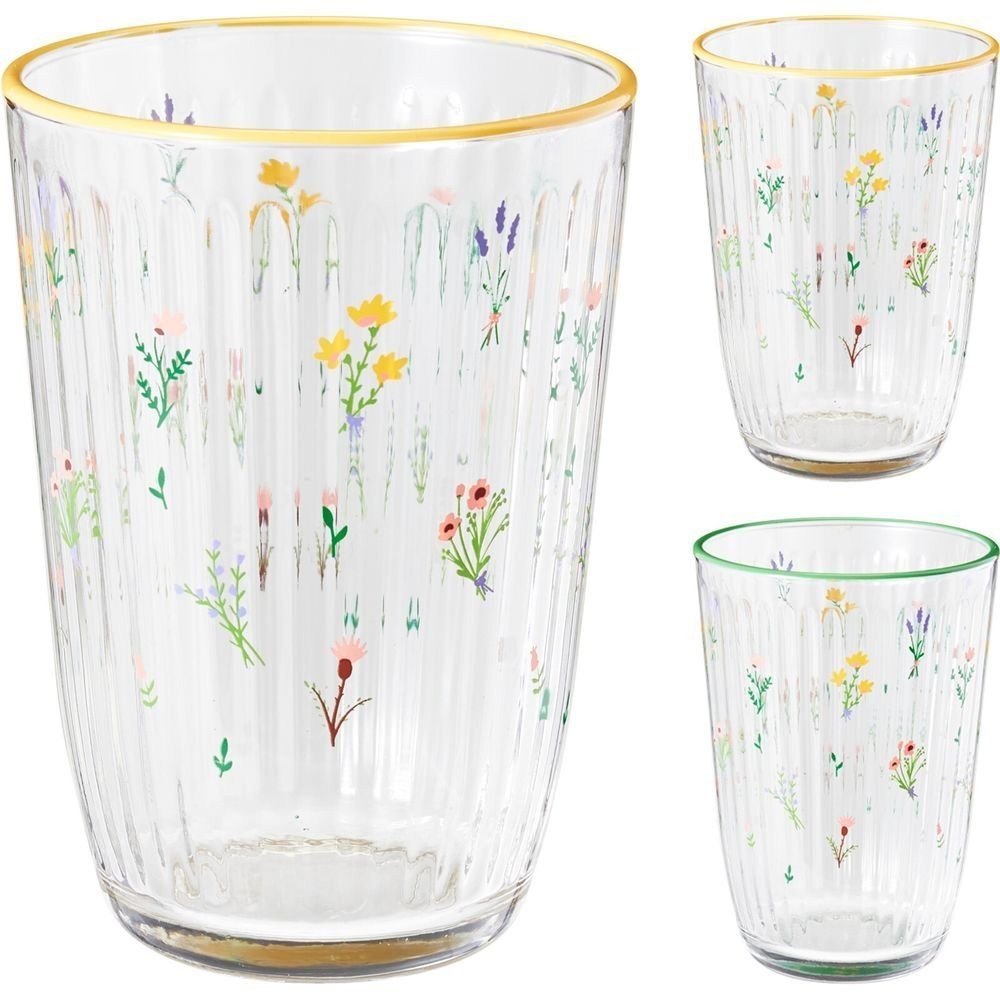 Vaso Flores 395ml Surtidos Koopman - Pack 6 unidades