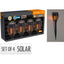 Set 4 Antorchas Solares Black Koopman