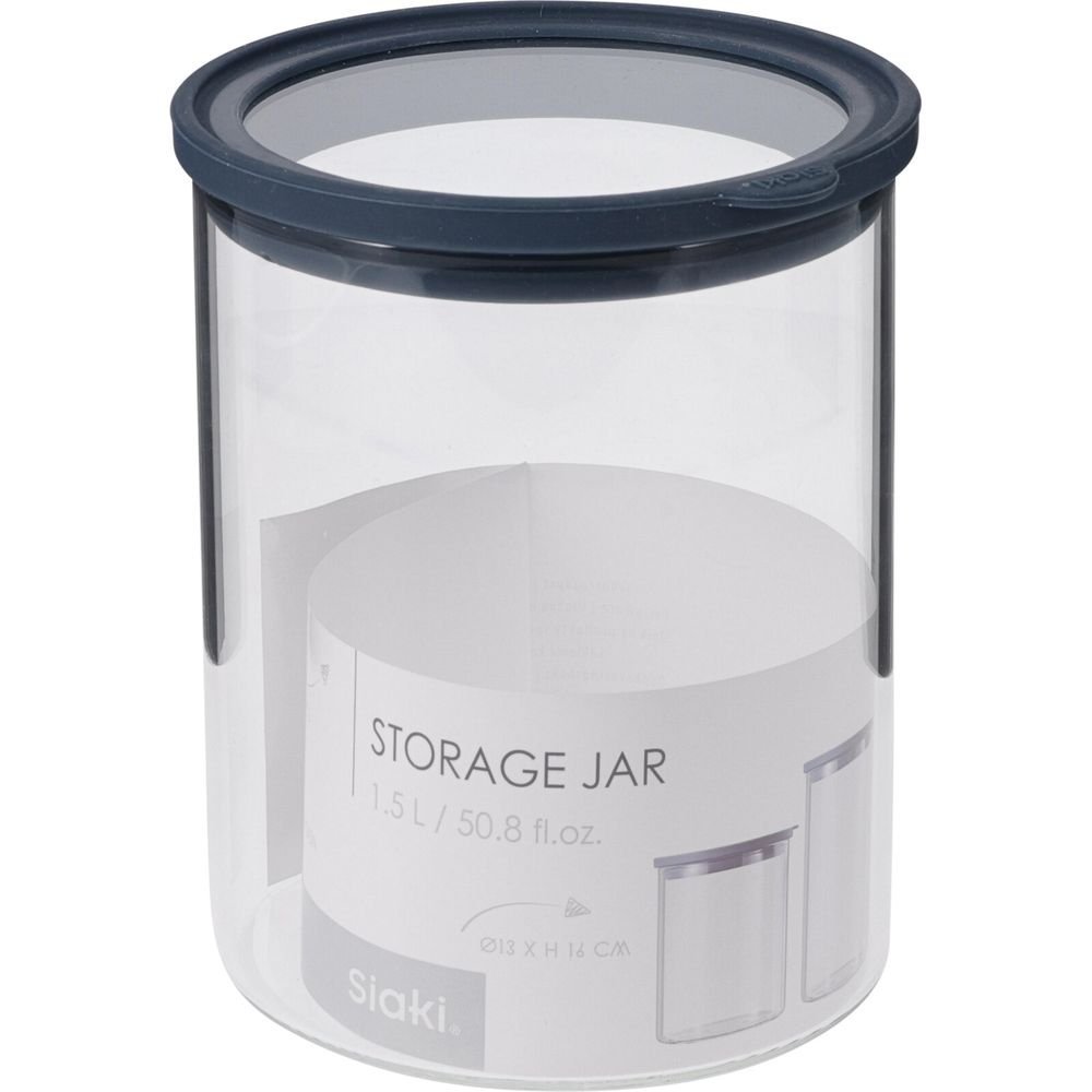 Tarro con tapa hermética vidrio 1500ml Koopman