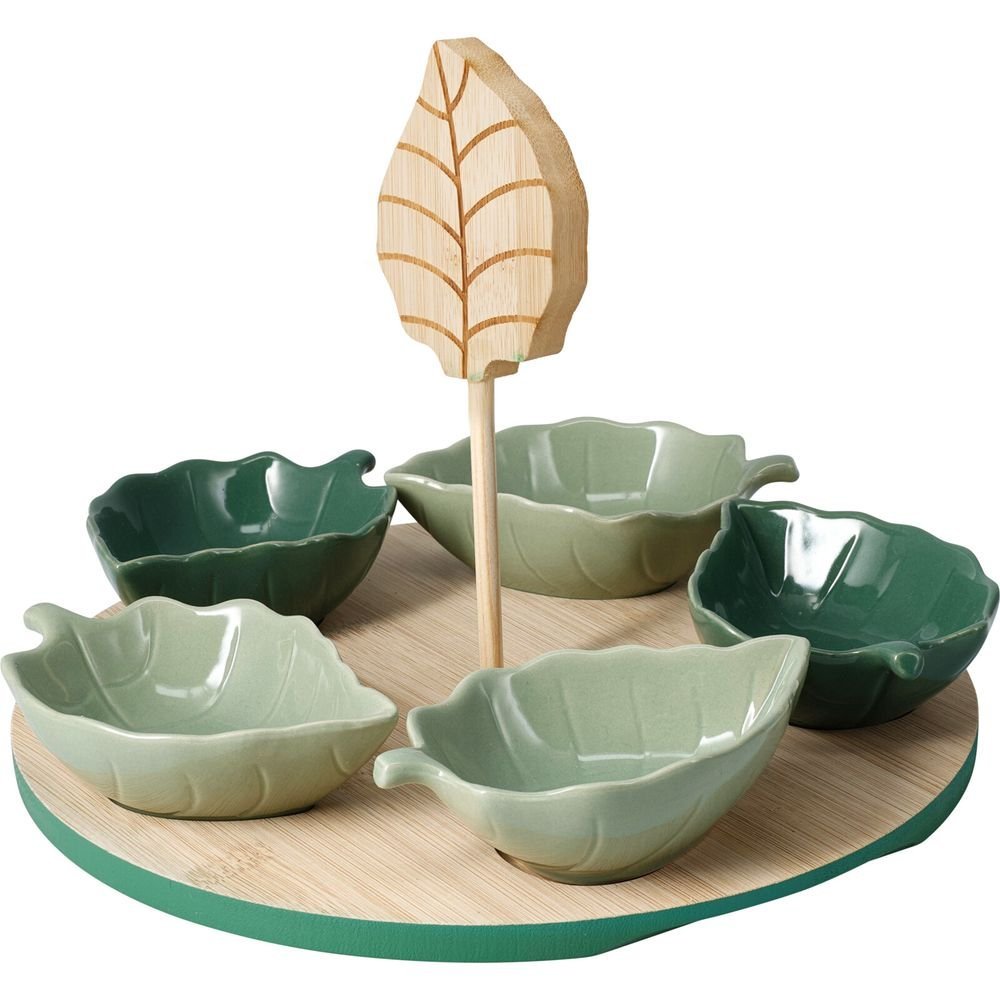 Set de aperitivos con tabla de bambú Koopman