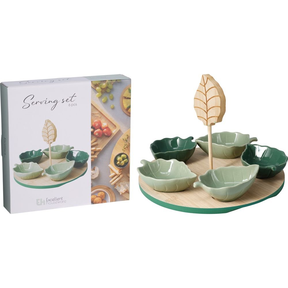 Set de aperitivos con tabla de bambú Koopman