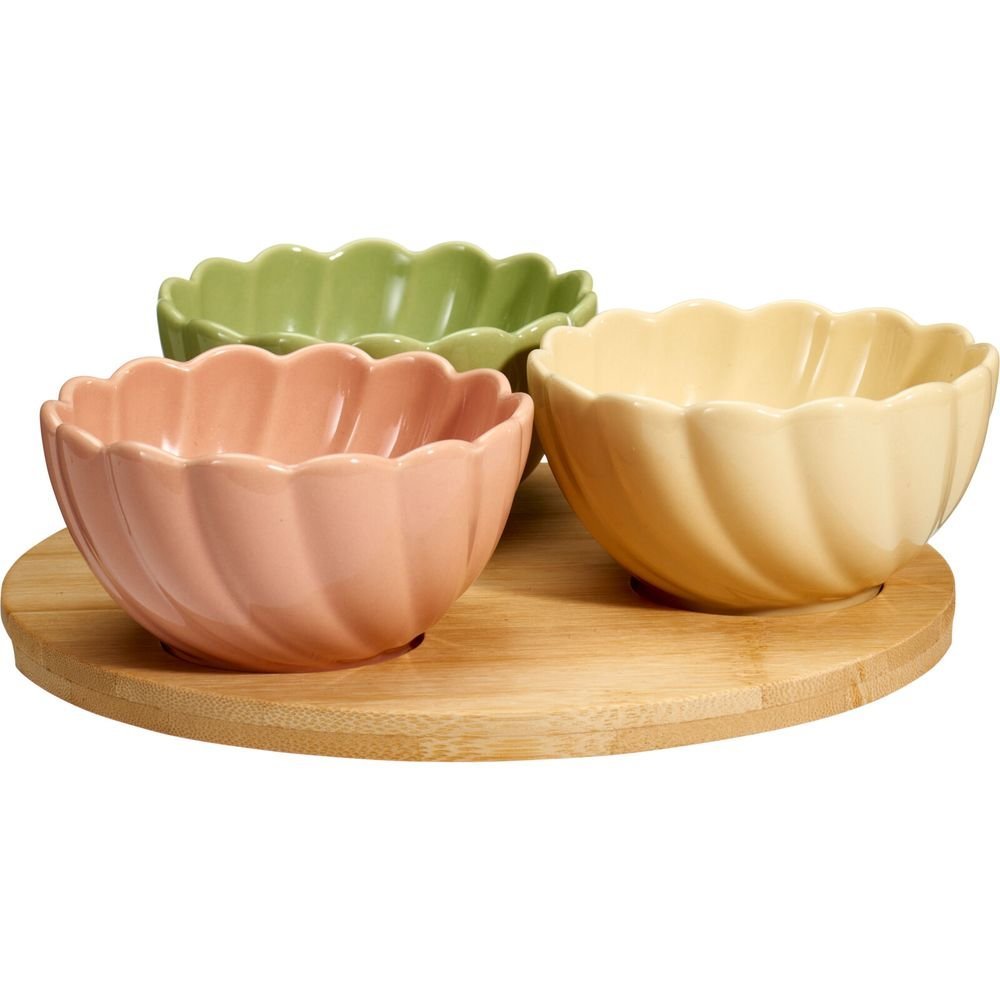 Set de Aperitivos 3 Piezas con Tabla de Bambu Koopman
