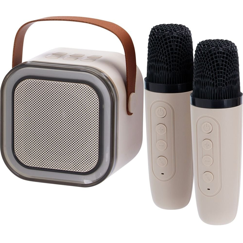 Set de Karaoke Altavoz y 2 Microfonos Koopman