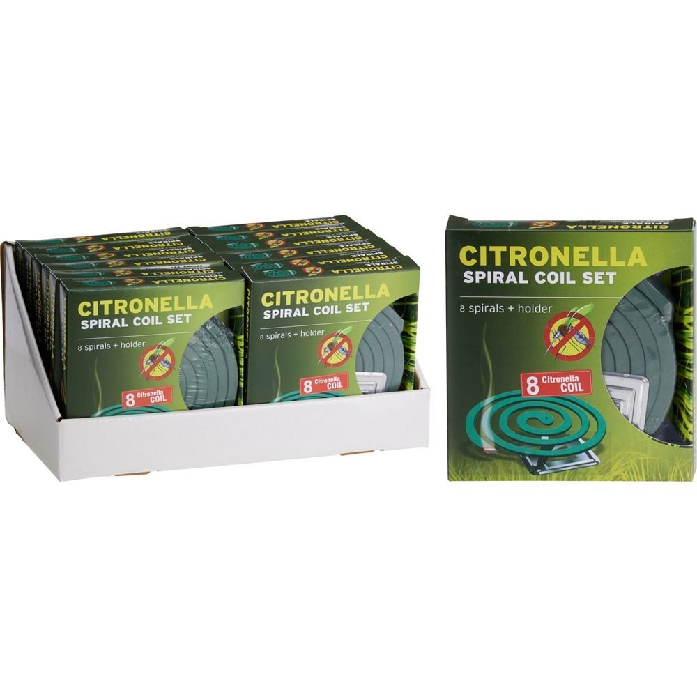 Expositor 12 espirales incienso citronela antimosquitos Koopman