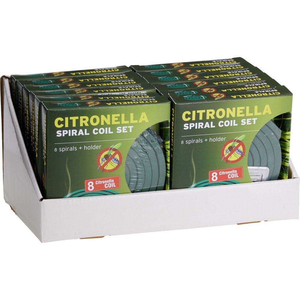 Expositor 12 espirales incienso citronela antimosquitos Koopman