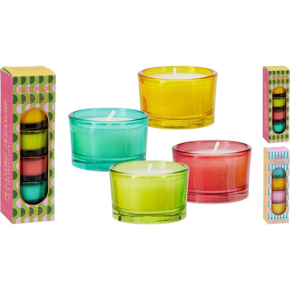Set 4 Velas Colores Surtidos Koopman Imagen principal del producto