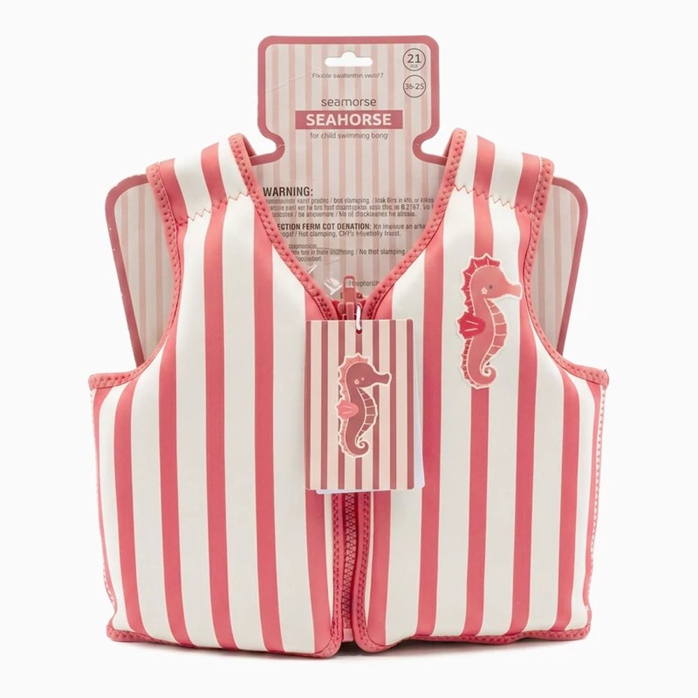 Chaleco natación rosa Seahorse 2-3 años