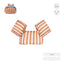 Puddle Jumper Rojo y Blanco Rayas Hinchables Sarao Pack 2-6 Años