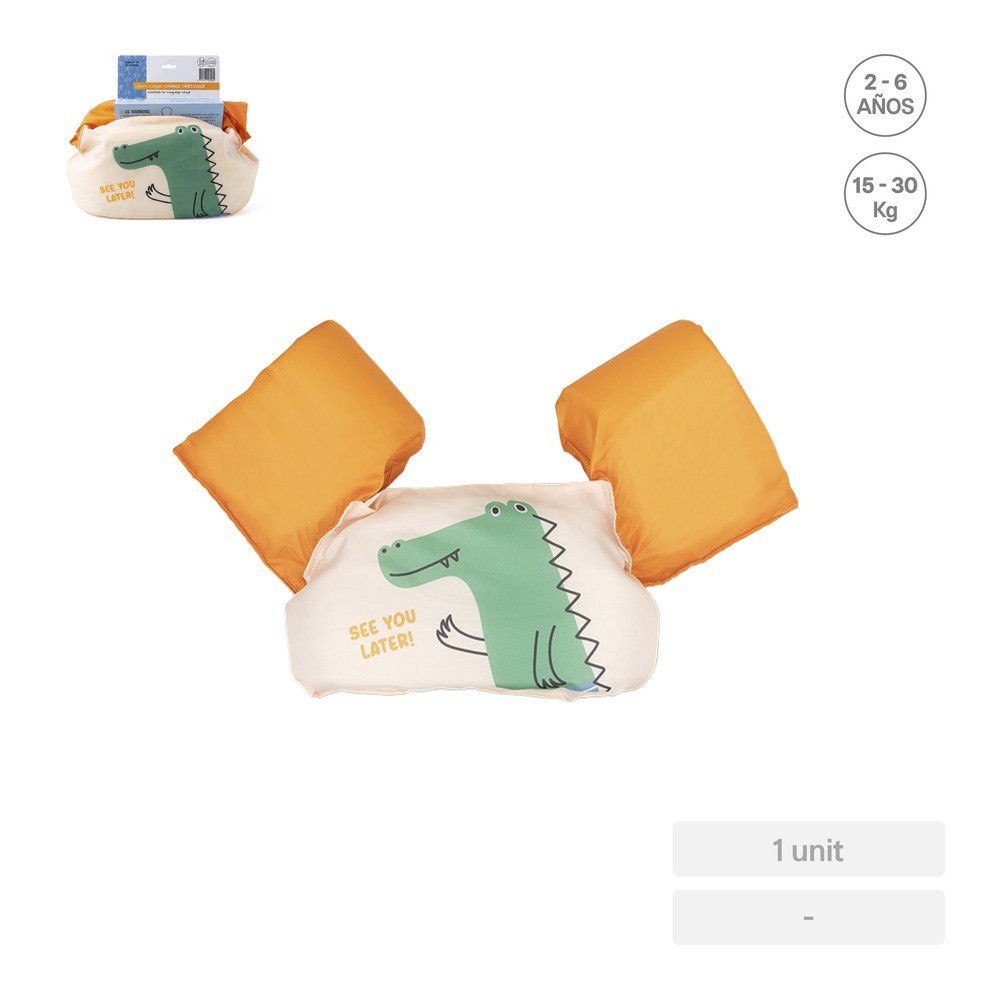 Hinchable Puddle Jumper Naranja Cocodrilo 2-6 años