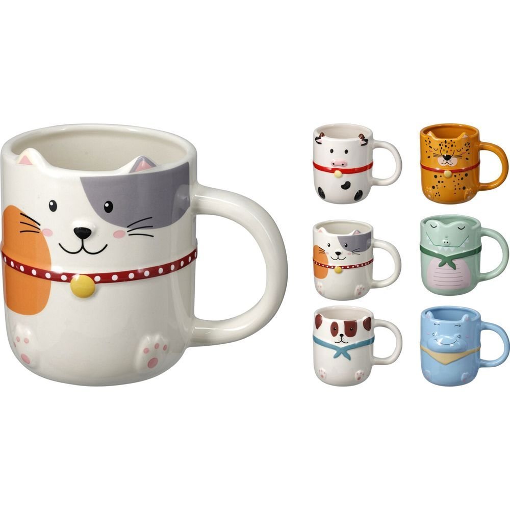 Taza 13 cm 440 ml Animalitos surtidos Koopman Imagen principal del producto