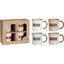 Set 4 Tazas Café 200 ml Colores Koopman