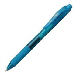 Bolígrafos energel azul claro Pentel pack 12