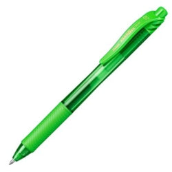 BOLIGRAFO ENERGEL 0,7 RETRACTIL VERDE CLARO | 12 UNIDADES | (PENTEL)