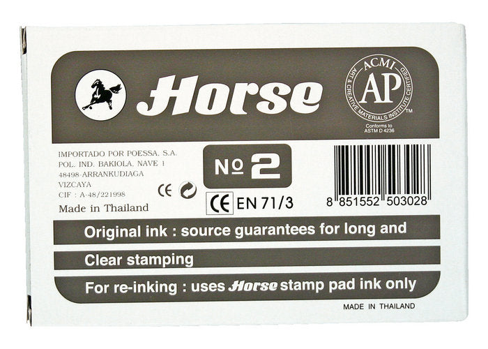 Tampon Nº 2 Horse Negro Marca Poessa