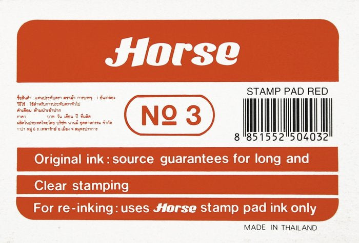 Tampon Nº 3 Horse Rojo Marca Poessa