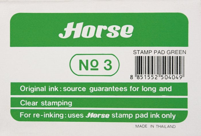 Tampon Nº 3 Horse Verde Marca Poessa