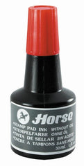 FRASCO TINTA TAMPON SELLAR HORSE 30ML ROJA | 12 UNIDADES | (POESSA)