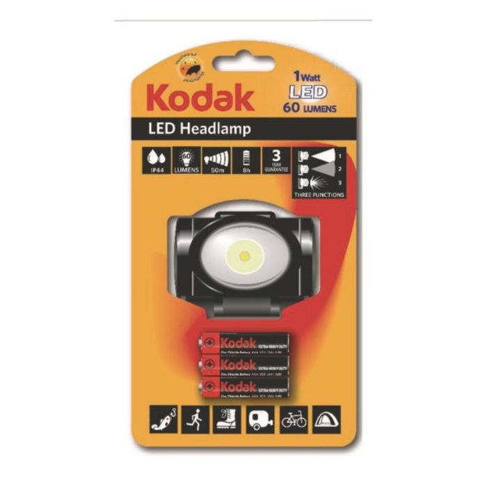 Linterna frontal Kodak 150 lm con pilas AAA