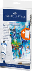 PINTURA ACRILICA FABER CASTELL CREATIVE STUDIO EN TUBO 12 CO | 1 UNIDADES | (FABER CASTELL)