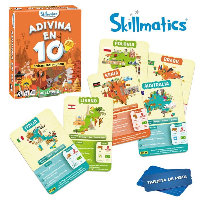 JUEGO DE MESA ADIVINA EN 10 PAISES DEL MUNDO | LUDILO | 1 UNIDAD | 8904279501645