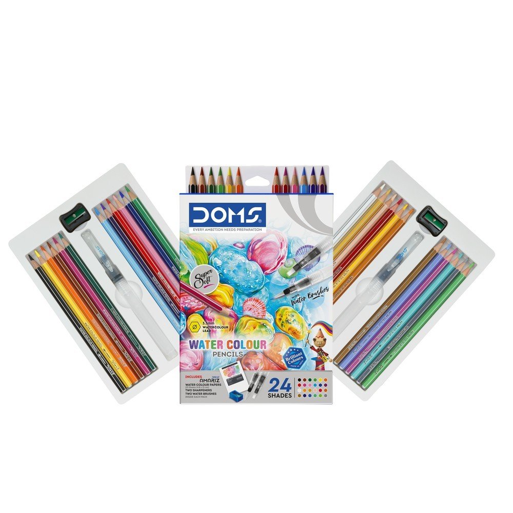Lápiz Doms Aqua Acuarelable 24 Colores Marca DOMS Imagen principal del producto