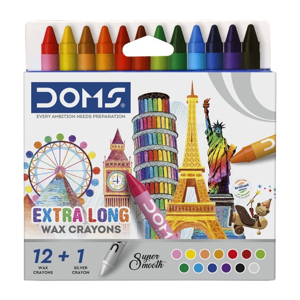 Cera Doms Extra Largas 12 colores (Pack 10 uds)