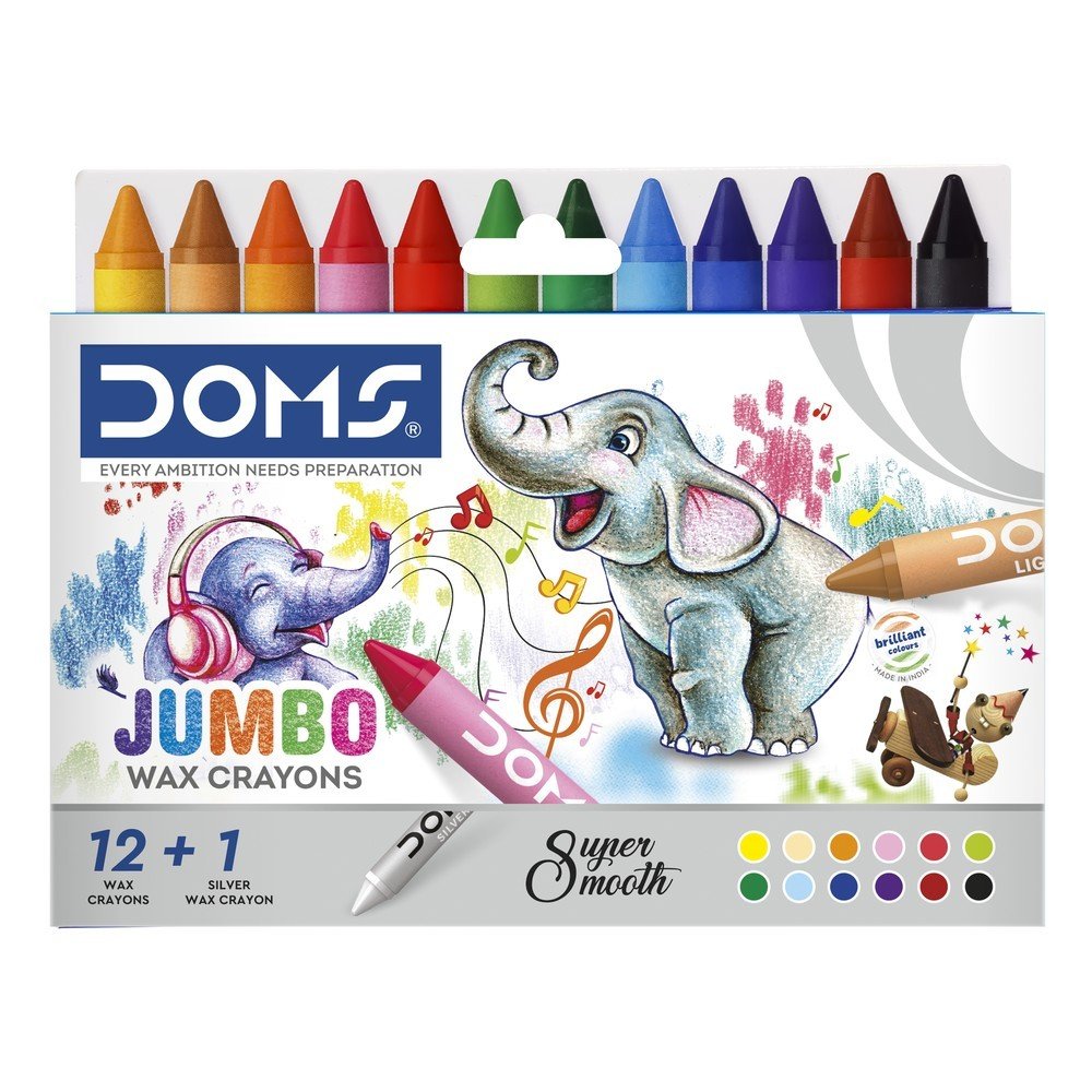 Cera Doms Jumbo 12 Colores Marca Doms Imagen principal del producto