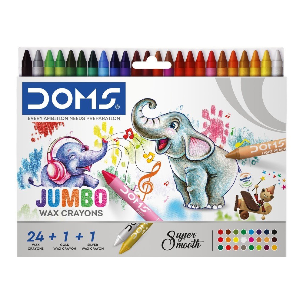 Cera Doms Jumbo 24 Colores Marca Doms Imagen principal del producto